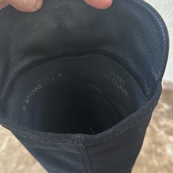 Stuart Weitzman Over-the-Knee 50/50 Boots Black Size 6 EUC - Picture 10 of 11